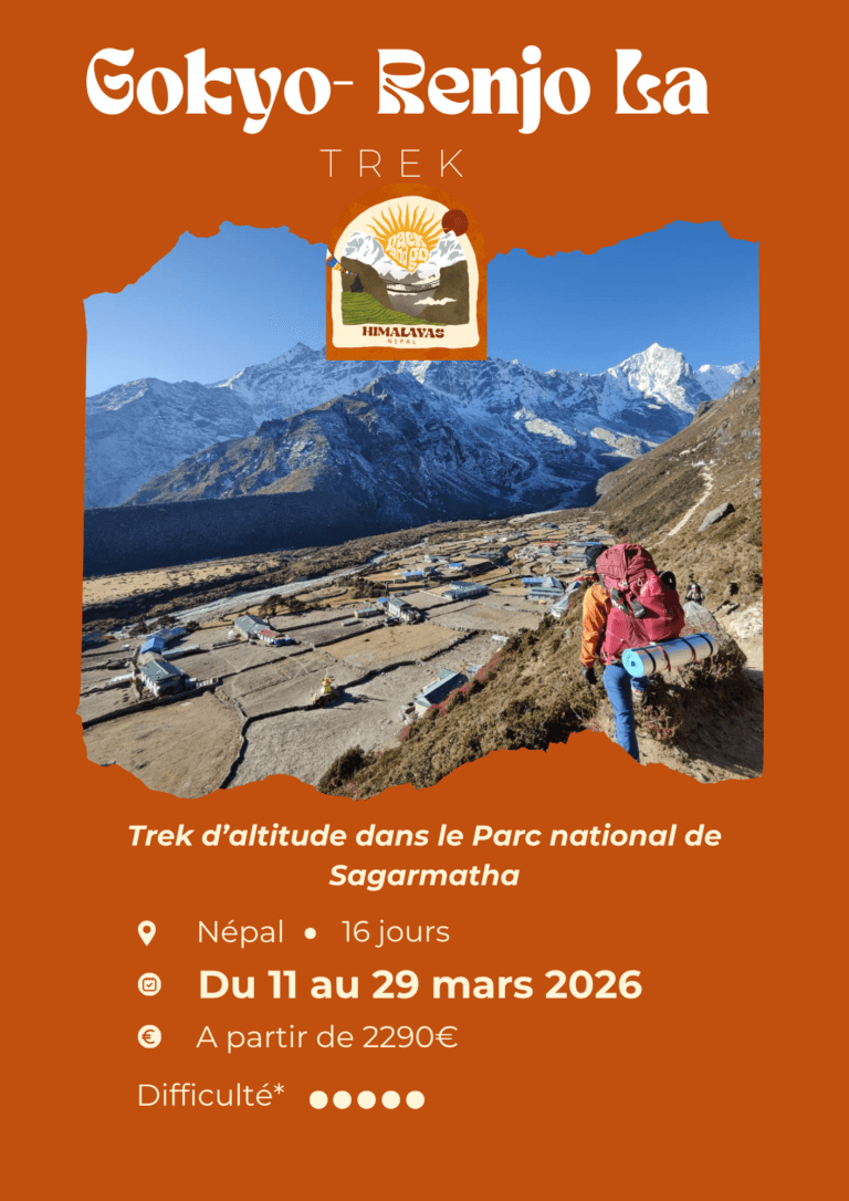 Affiche du trek Gokyo-Renjo La 2026 – Pack and Go