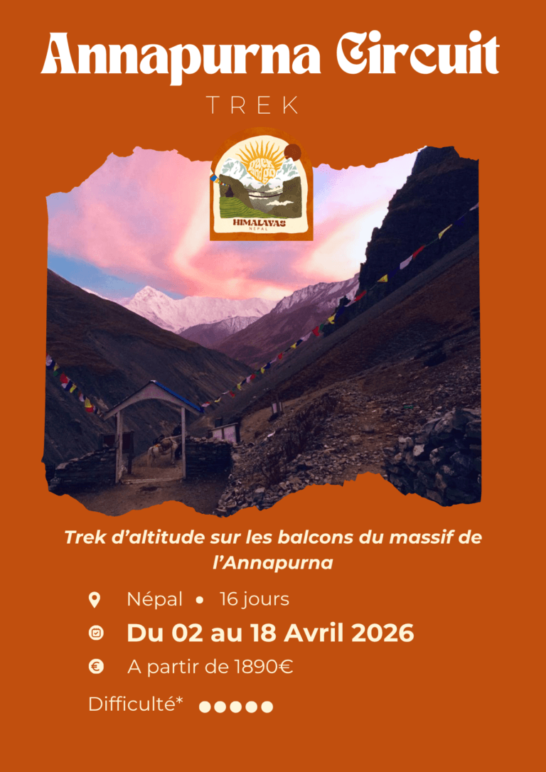 Affiche du trek Annapurna Circuit 2026 – Pack and Go
