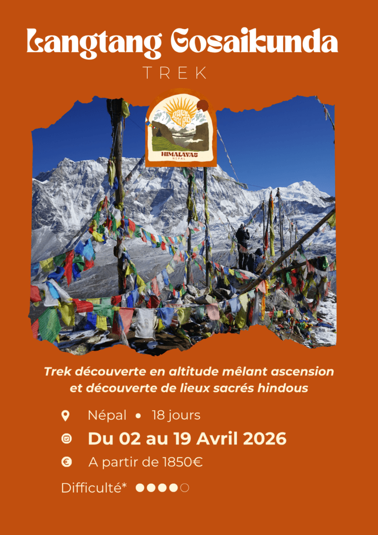 Affiche du trek Langtang Gosaikunda 2026 – Pack and Go