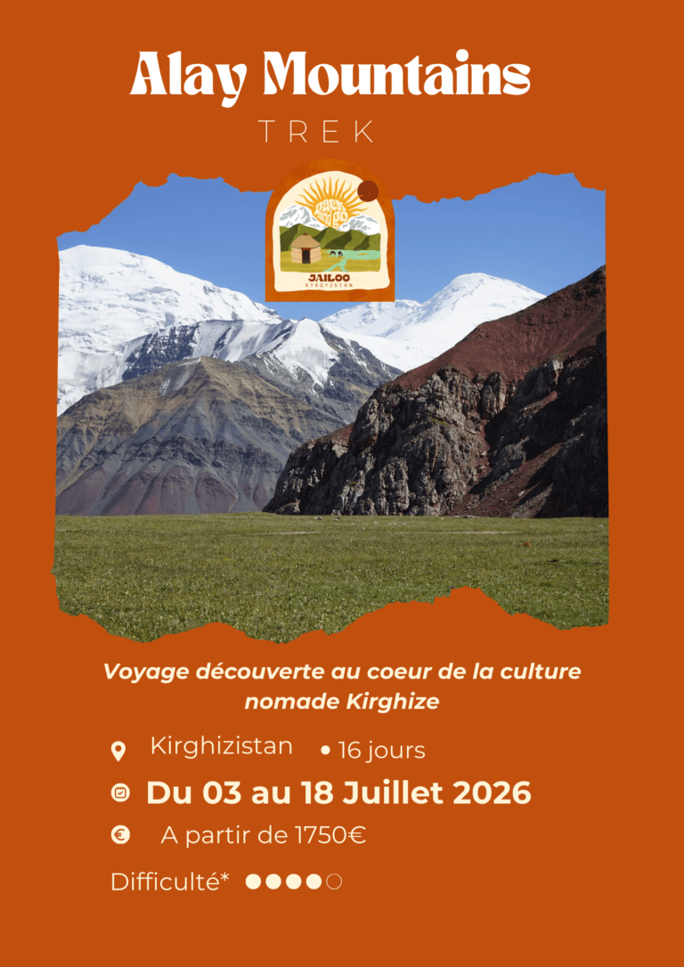 Affiche du trek Alay Mountains 2026 – Pack and Go