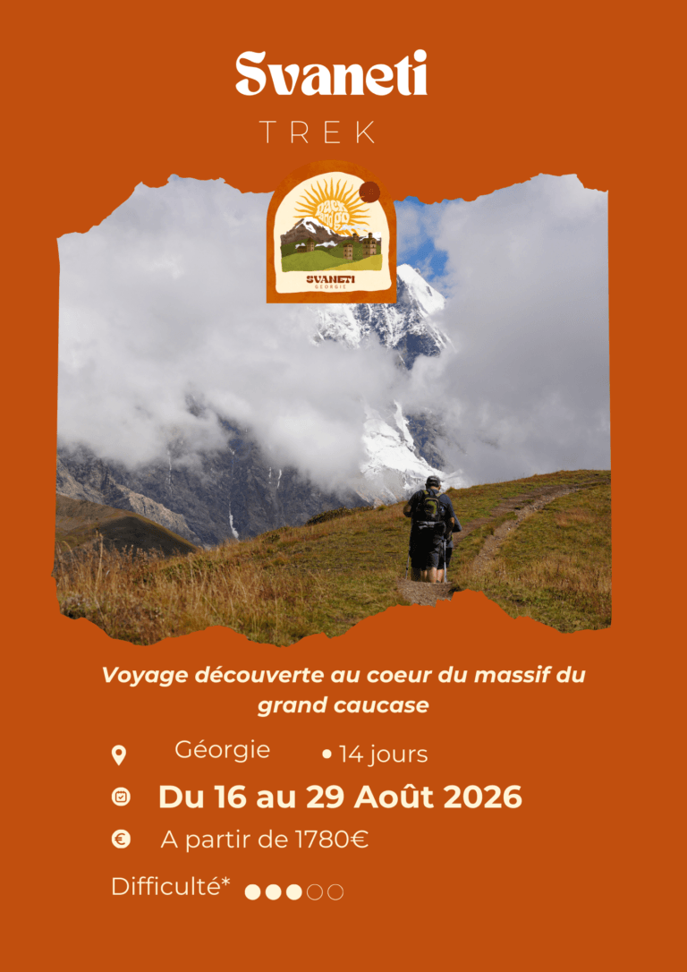 Affiche du trek Svaneti 2026 – Pack and Go